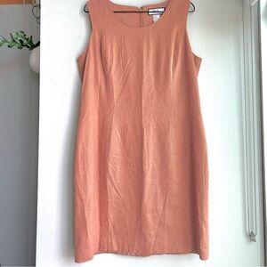 Elegant Dark Peach Midi Dress
